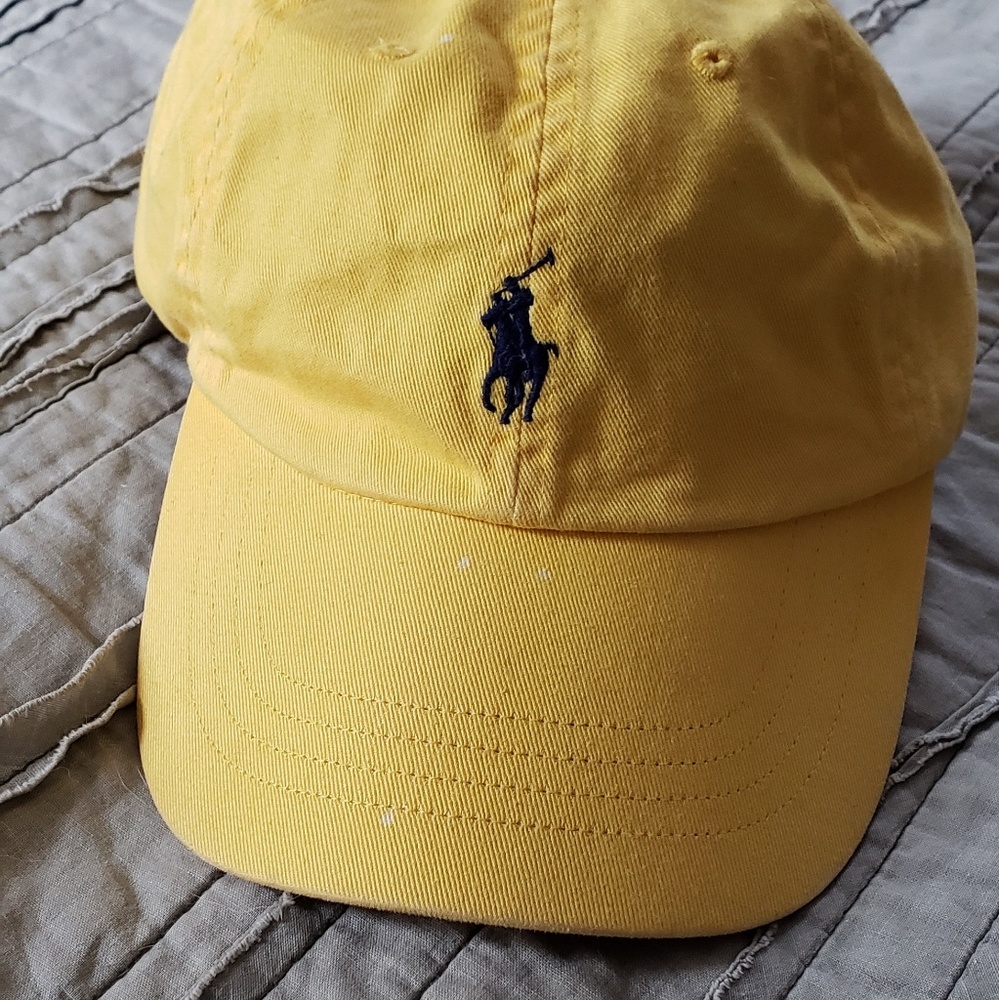 Polo Ralph Lauren Cotton Chino Baseball Cap Yellow
